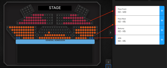 Seat map 1