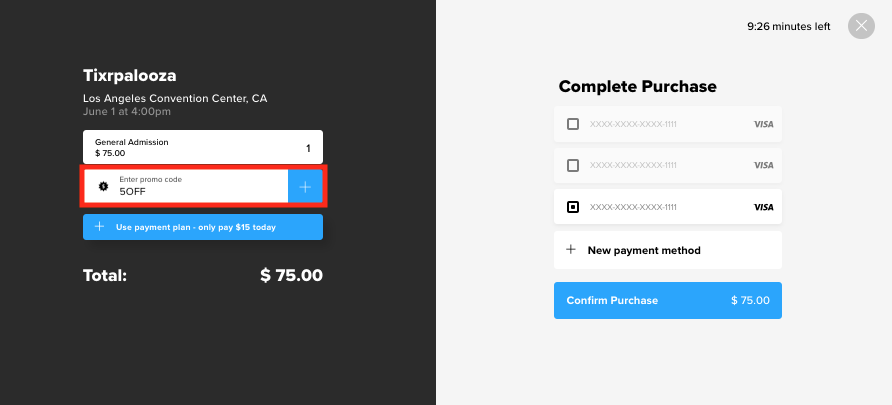 Where can I enter my TickPick promo code or credit? – TickPick FAQ